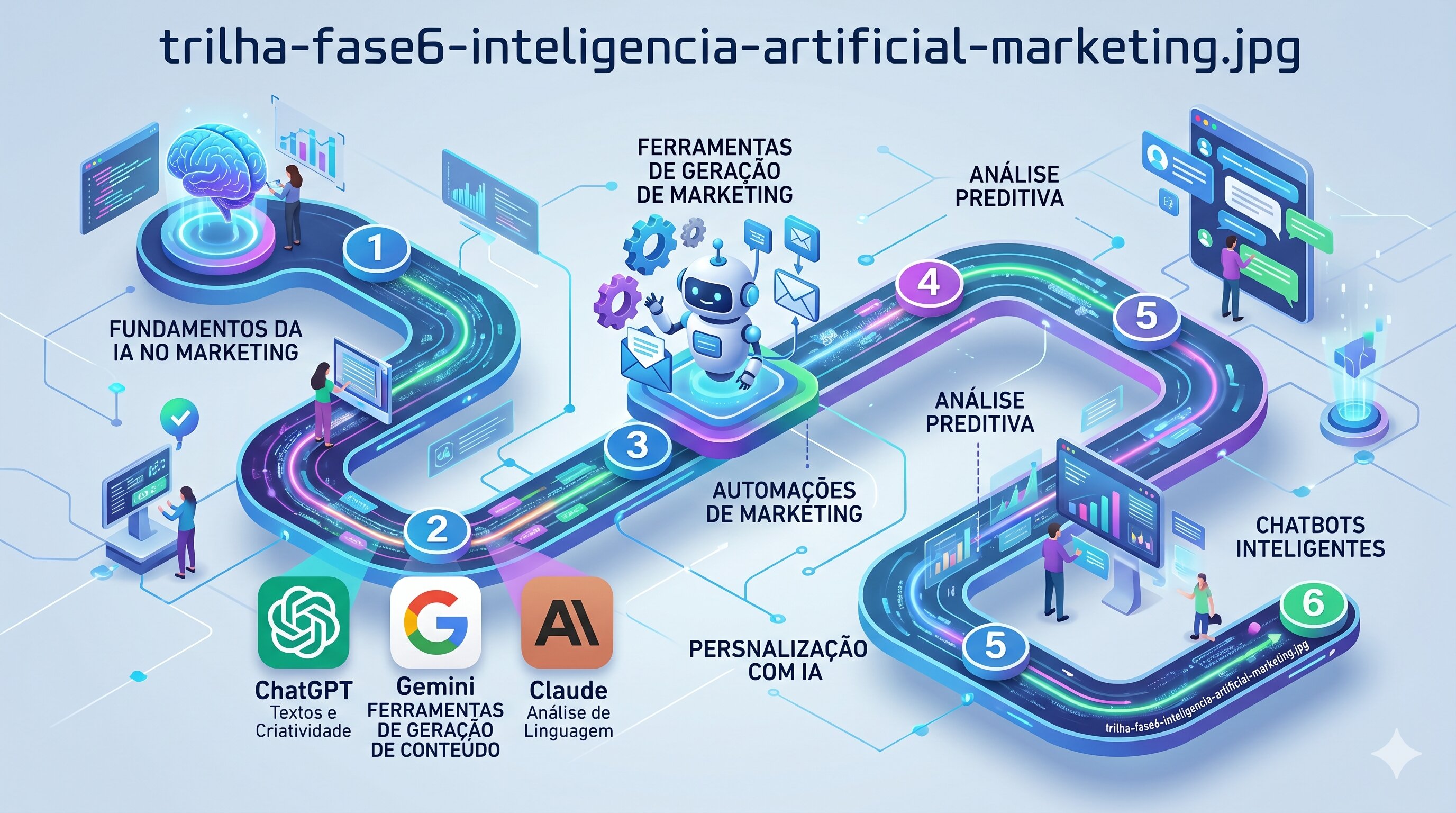 Ferramentas de inteligência artificial para marketing digital: ChatGPT, Gemini, Claude e automações com IA